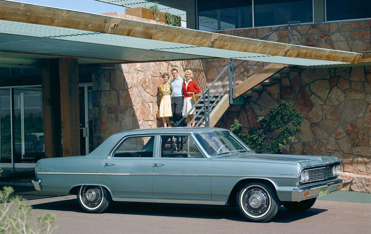 1964 Chevrolet Chevelle Malibu 4-drzwiowy sedan puzzle online