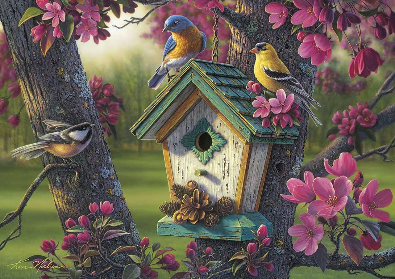 dom dla ptaków puzzle online