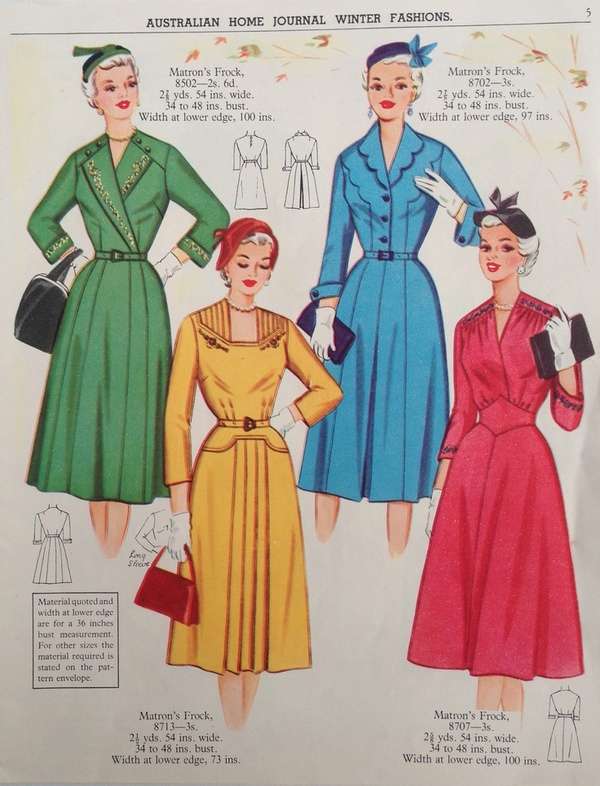 Panie w australijskiej modzie Rok 1950 (5) puzzle online