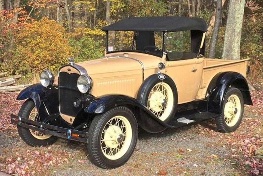 Samochód Ford Model A Roaster Pickup Rok 1931 puzzle online