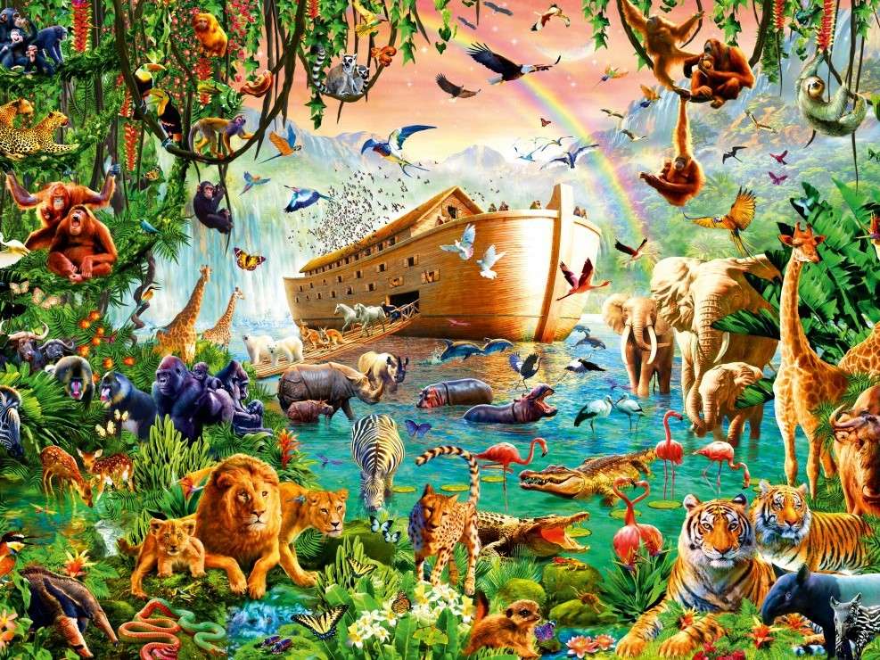 Zwierzęta i Arka Noego puzzle online