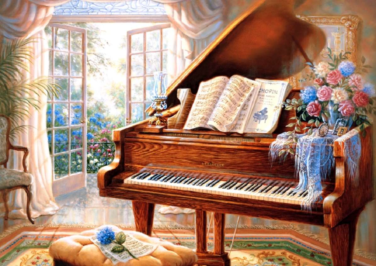 Sonata Chopina i Symfonia ptaków puzzle online