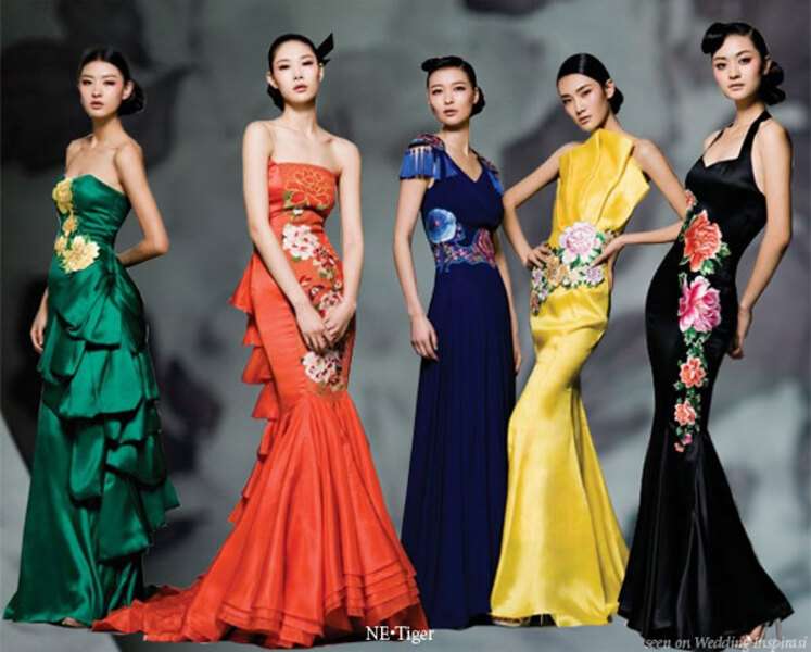 Moda damska ubrana Ne Tiger Qipao China #20 puzzle online