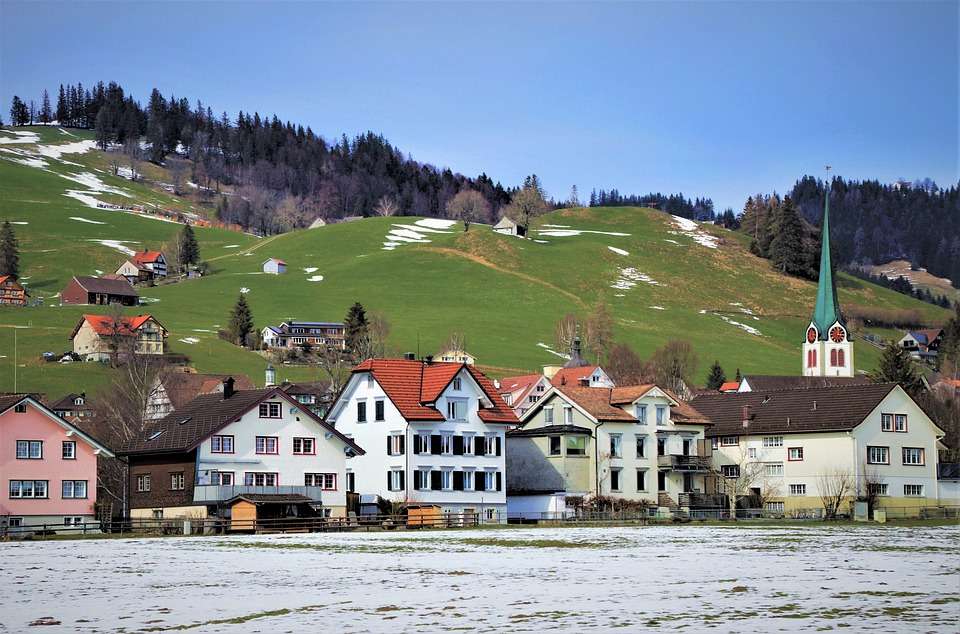 Wioska w Szwajcarii puzzle online