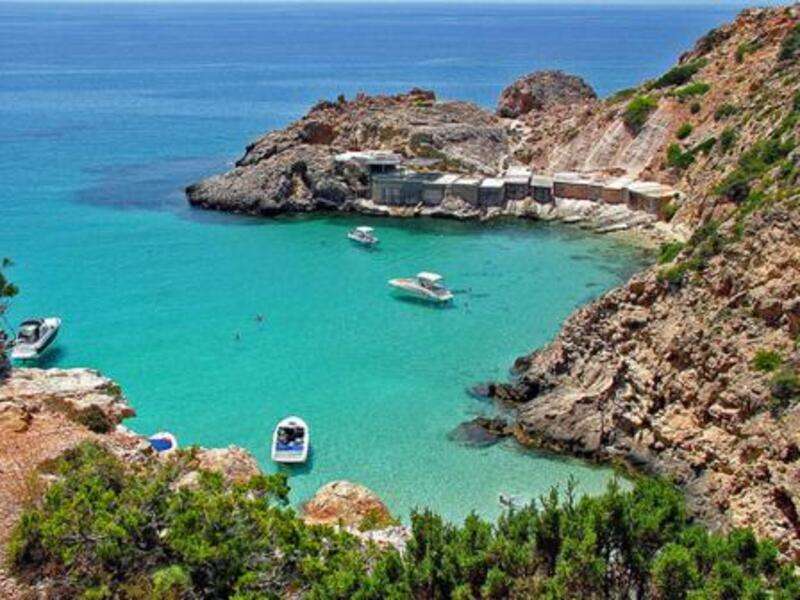 Widok na morze na Ibizie Hiszpania #1 puzzle online