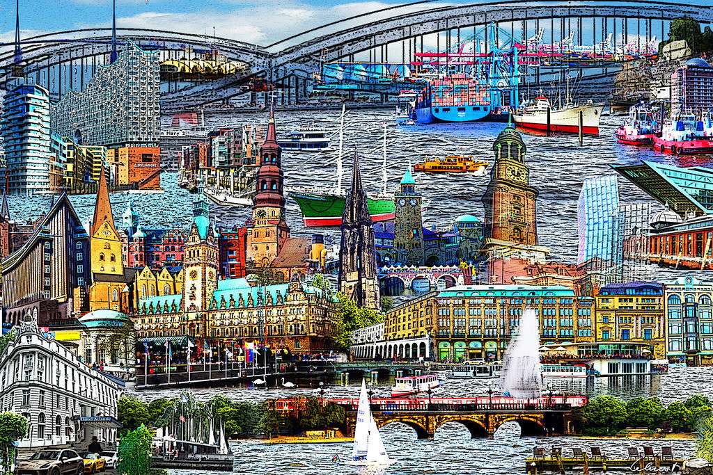 Hanzeatyckie Miasto Hamburg puzzle online