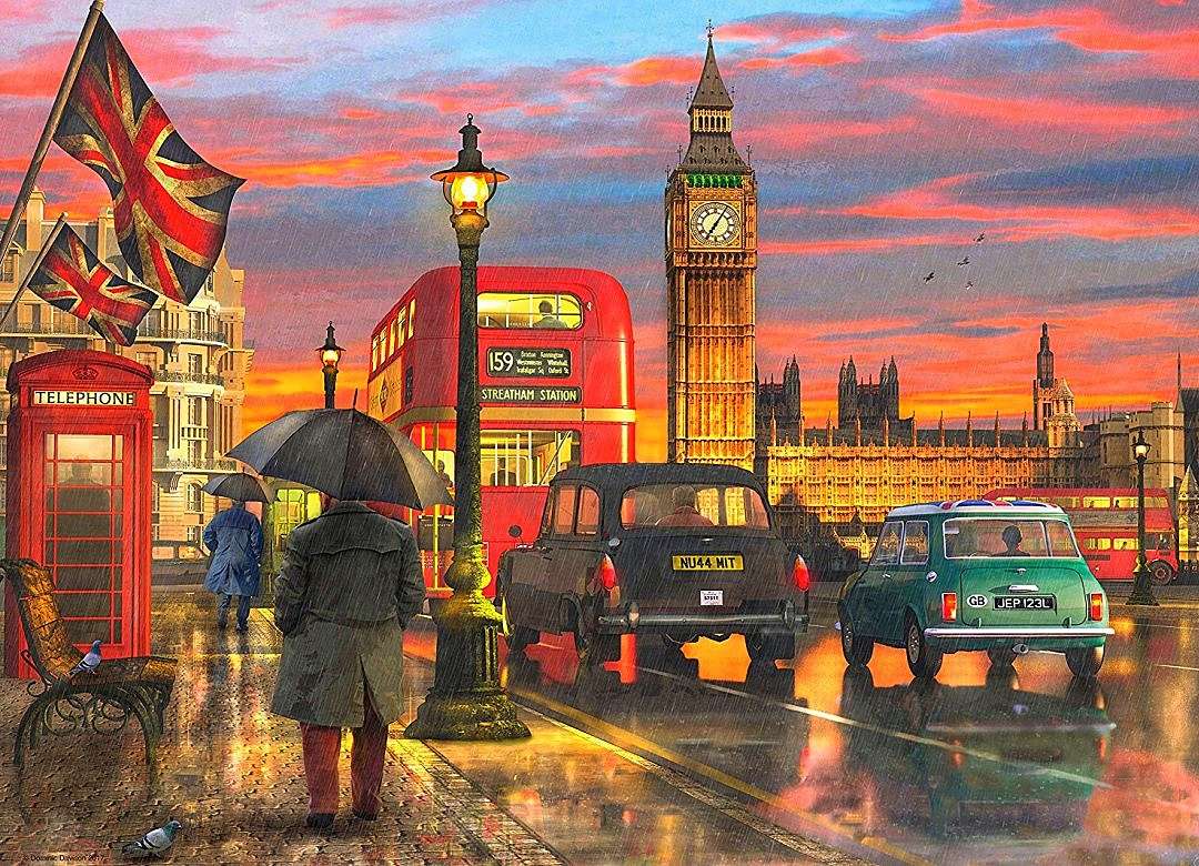 deszczowy Londyn puzzle online