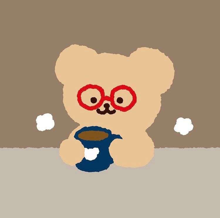 niedźwiedź i jego kawa puzzle online