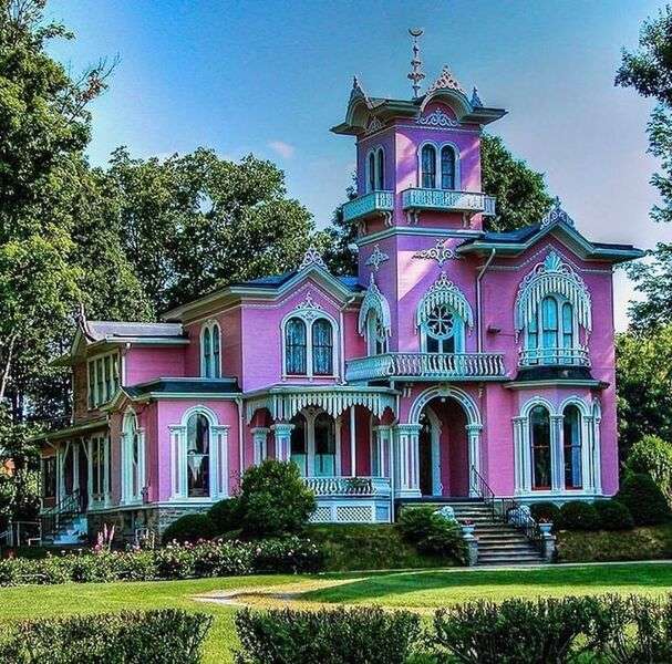 Wiktoriański dom w Wellsville, Nowy Jork, USA #106 puzzle online