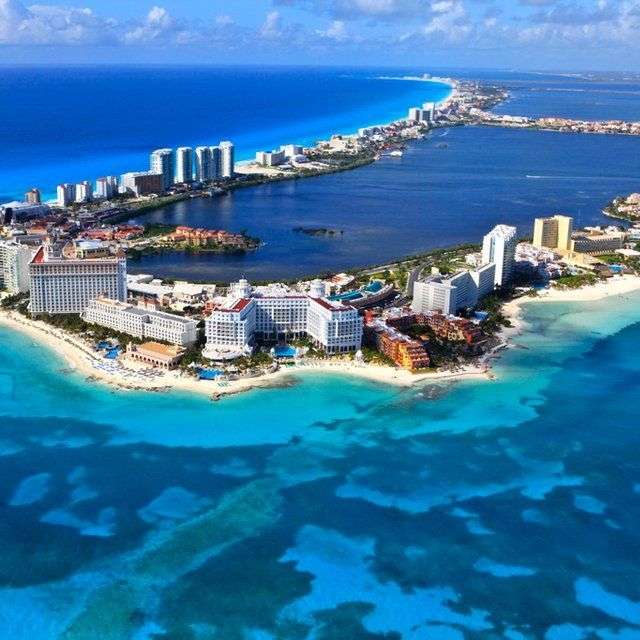 Cancun – miasto w Meksyku, Morze Karaibskie puzzle online