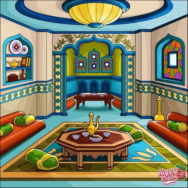 Piękny salon domu typu Indue #29 puzzle online