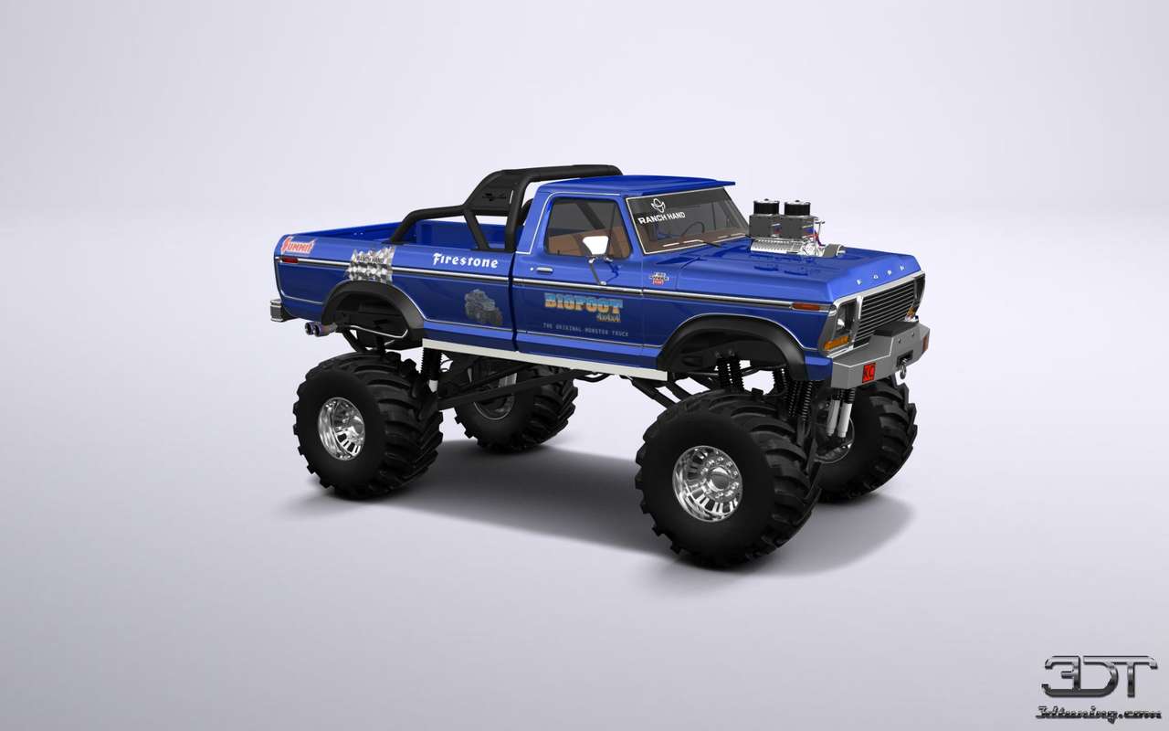 Ford monster truck f250 puzzle online