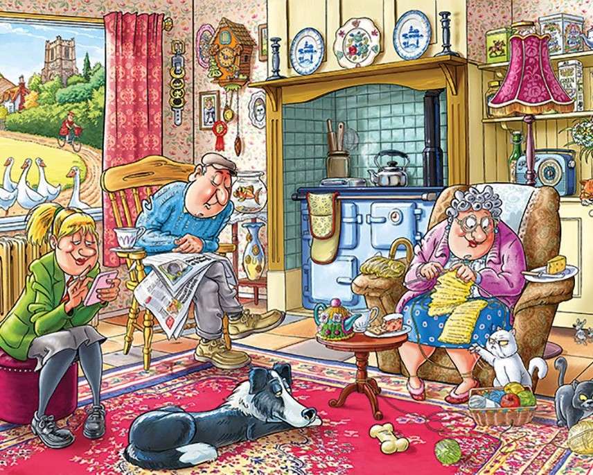 Rodzinnie w domu puzzle online