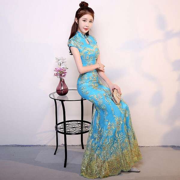 Doamnă în rochie de modă cheongsam chinezească #46 puzzle