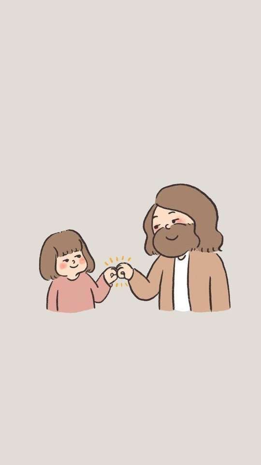 Jezus i ci, którzy go czczą puzzle online