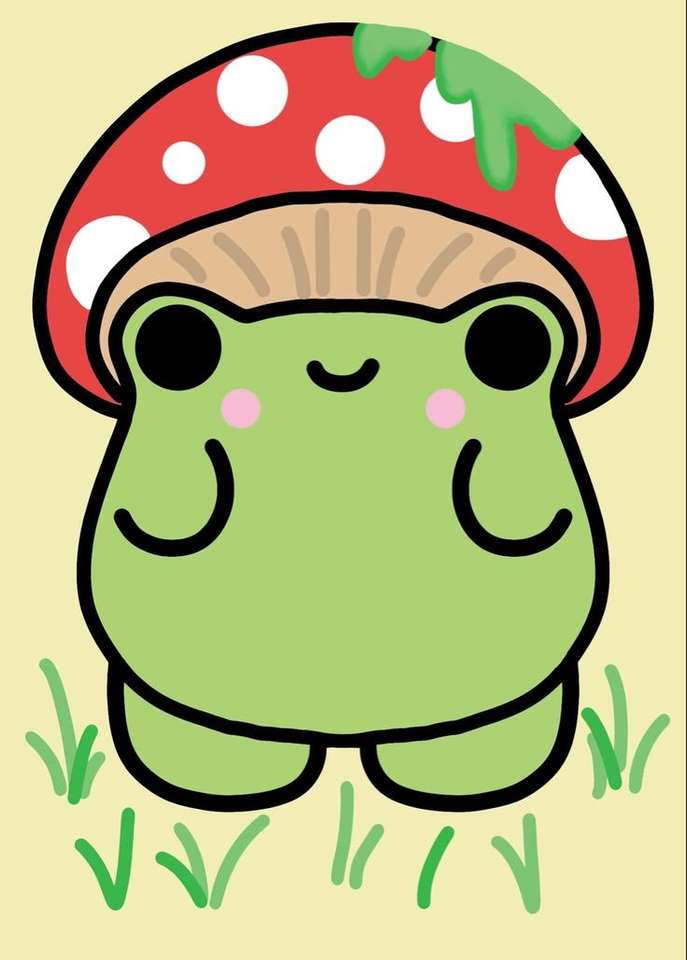 śliczna mała żaba puzzle online
