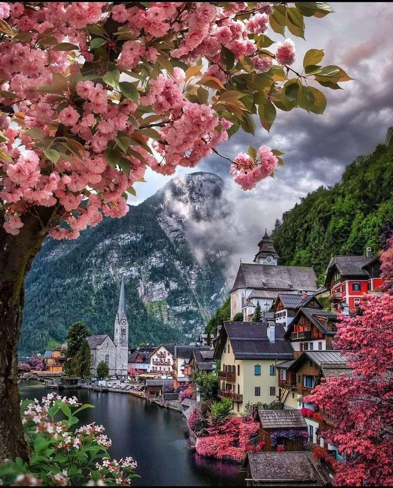 ładny austriacki krajobraz puzzle online