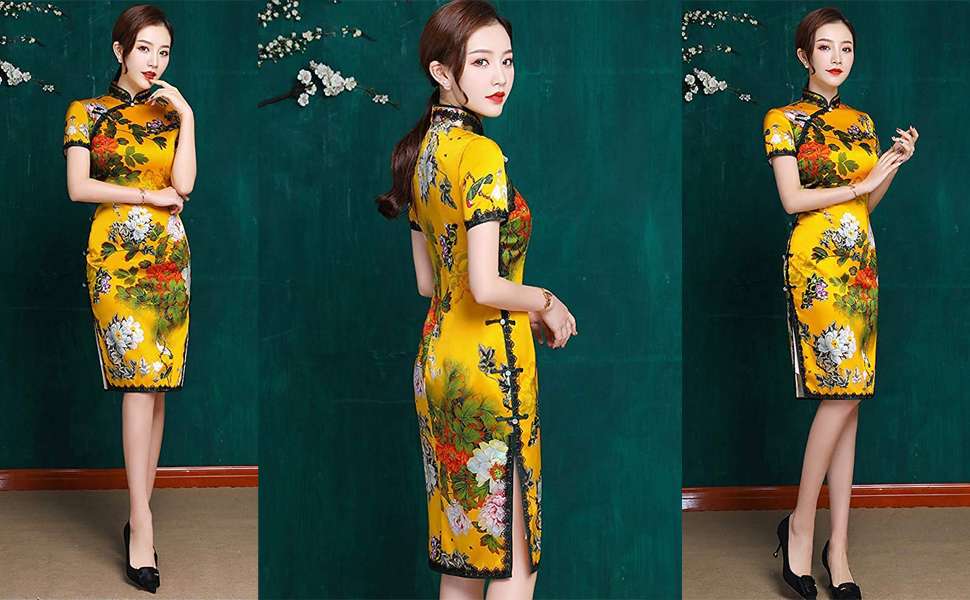 Dama w chińskiej sukience Cheongsam #49 puzzle online