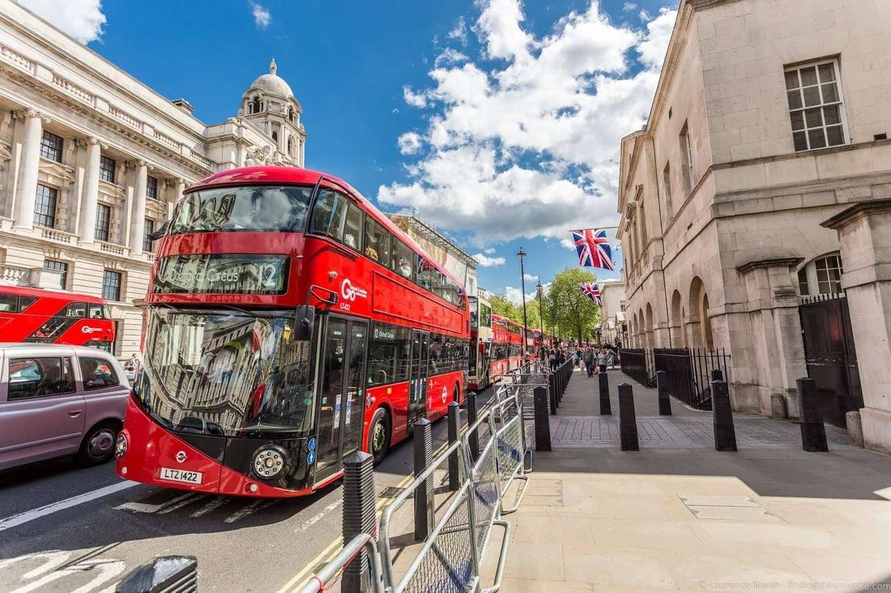 Autobus w Londynie puzzle online