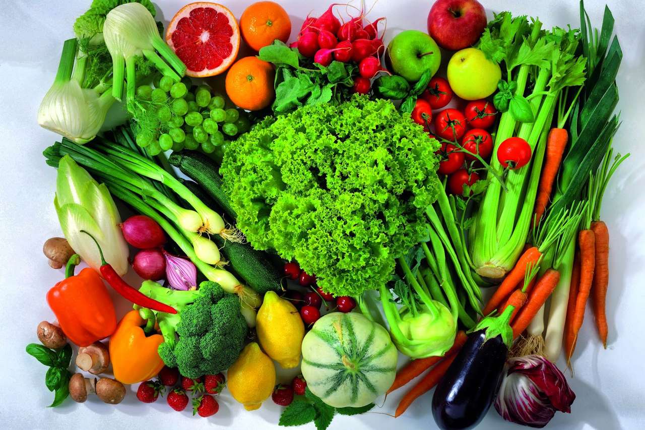Vegetables and fruit puzzle online