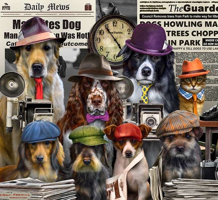 psy dziennikarzy puzzle online