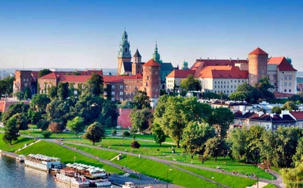 Widok na Kraków w Polsce #6 puzzle online