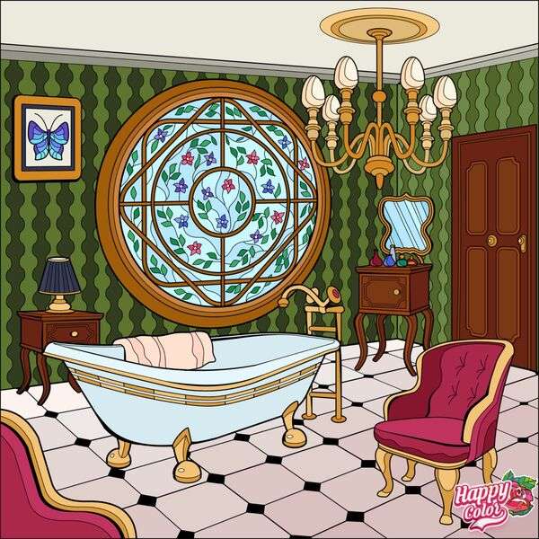 Красива баня на къща №6 пъзел