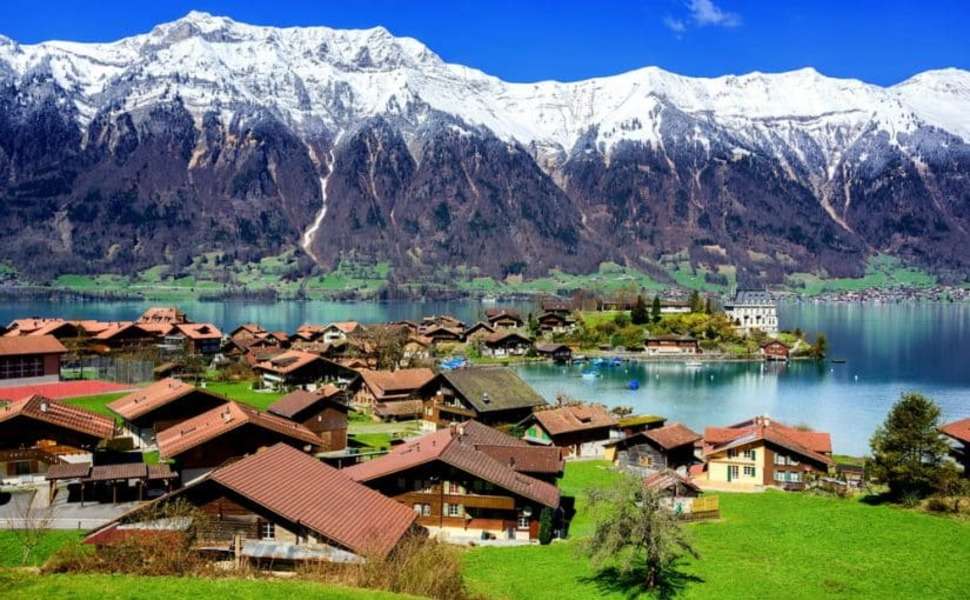 Widok wsi w Szwajcarii #1 puzzle online