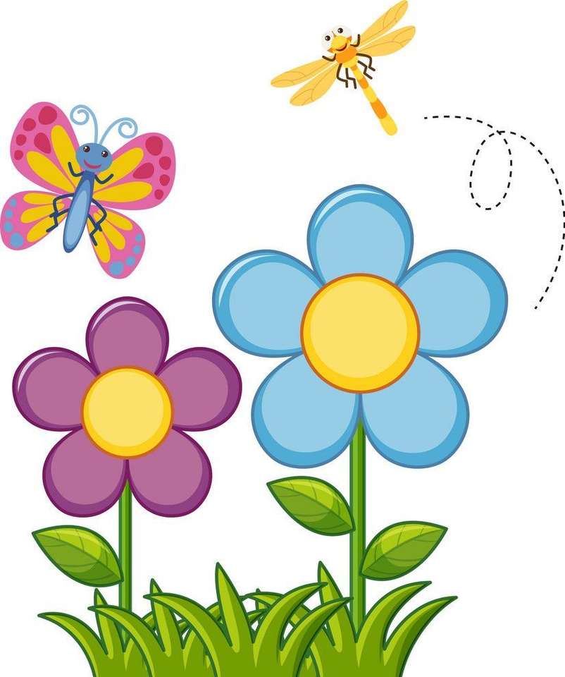 Wiosenne kwiaty puzzle online
