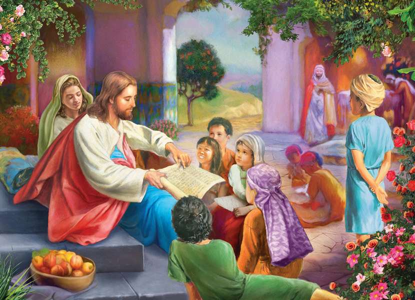 Spotkanie Jezusa z dziećmi puzzle online