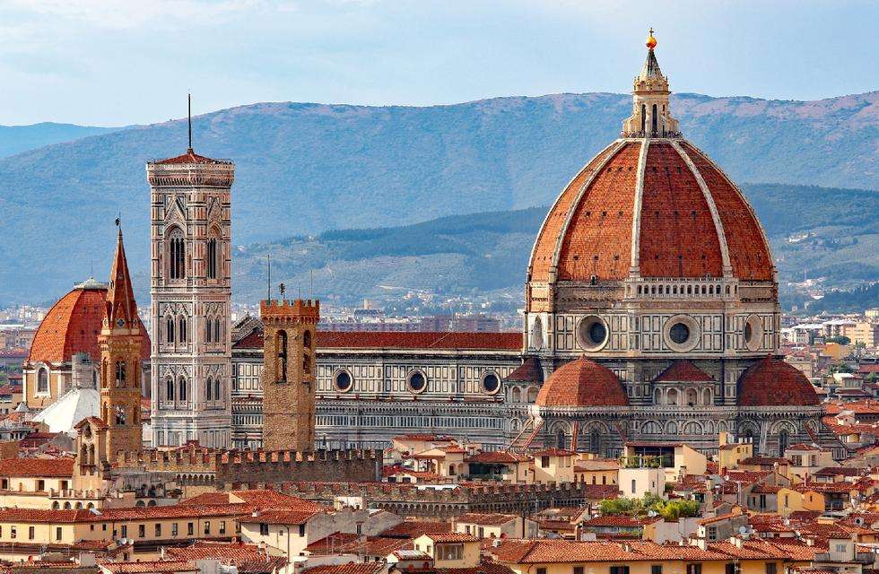 Изглед към Флоренция и купола на Дуомо пъзел