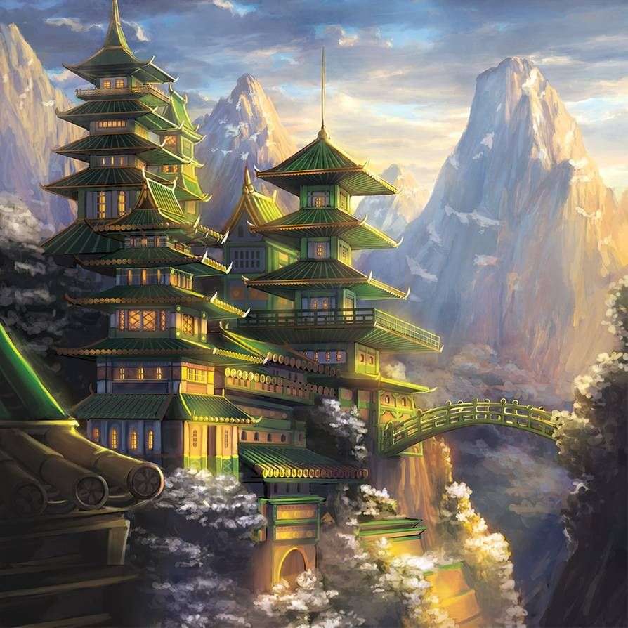 Klasztor Smoka na skale w Chinach puzzle online
