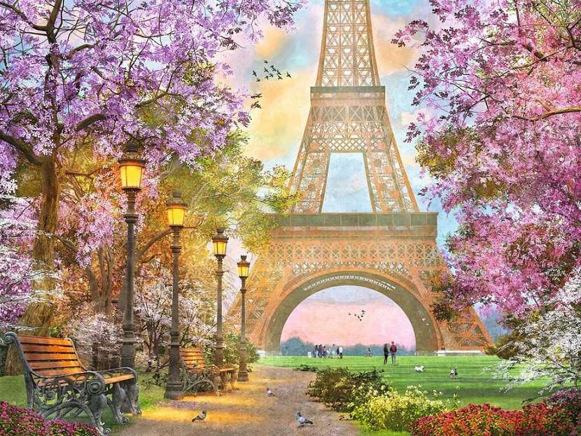 Kolorowy Paryż. puzzle online
