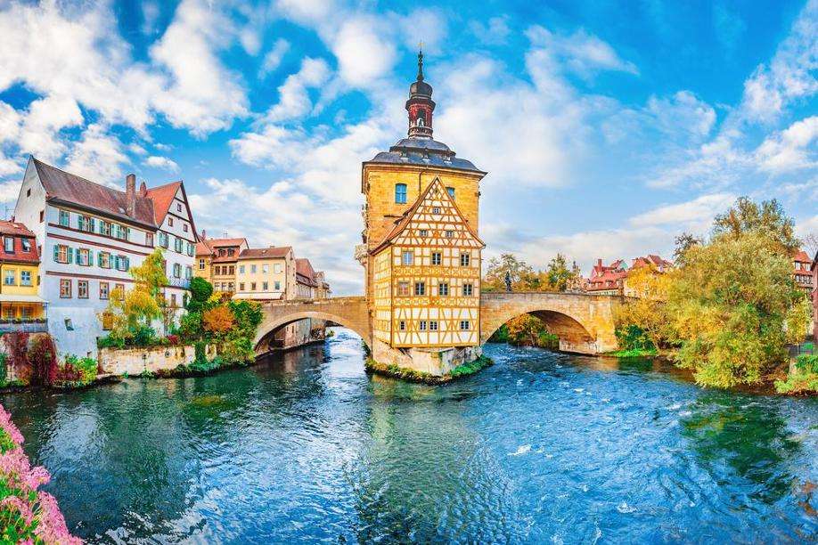 Bamberg, stary ratusz puzzle online