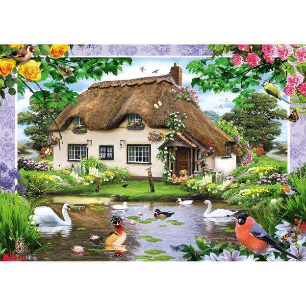 Romantyczny dom na wsi puzzle online