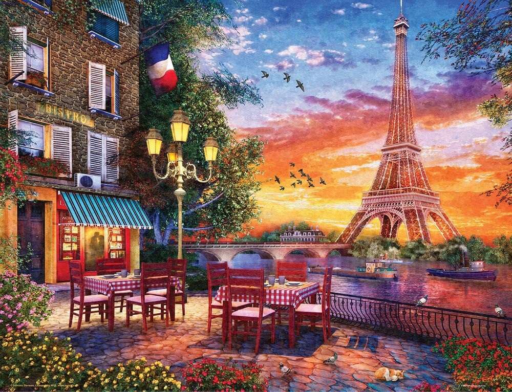 Romantyczny Paryż. puzzle online
