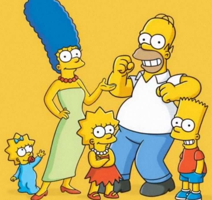 Angielska kreskówka- Simpsonowie puzzle online