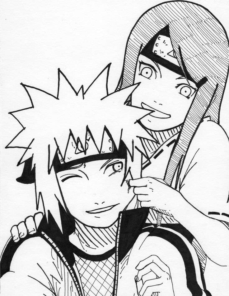 Minato i Kushina puzzle online