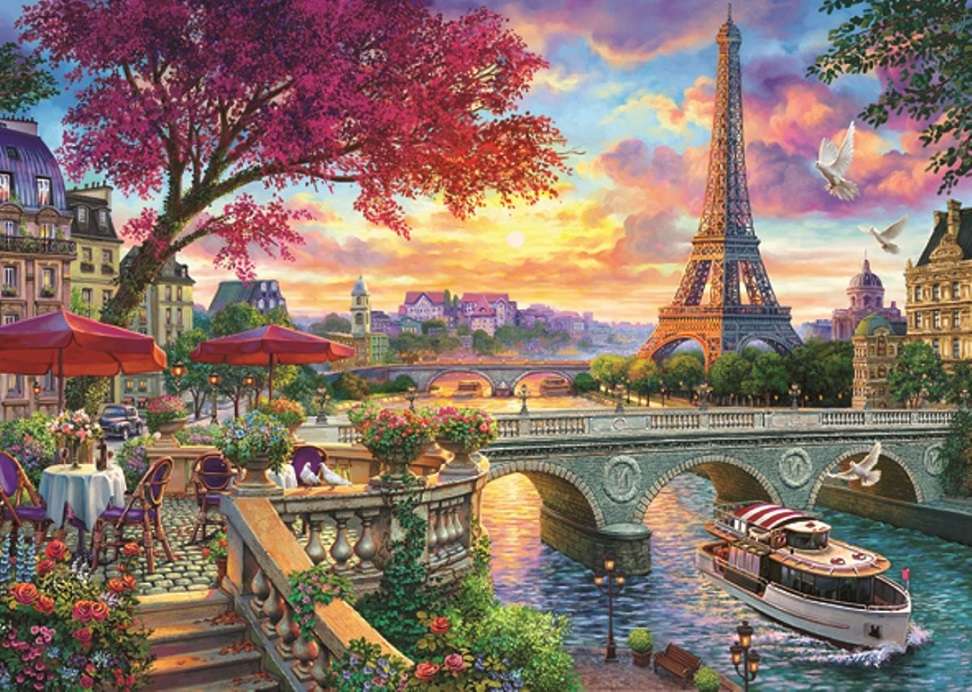 Romantyczny Paryż. puzzle online