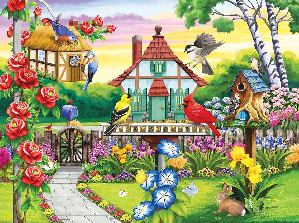 Kolorowa wieś. puzzle online