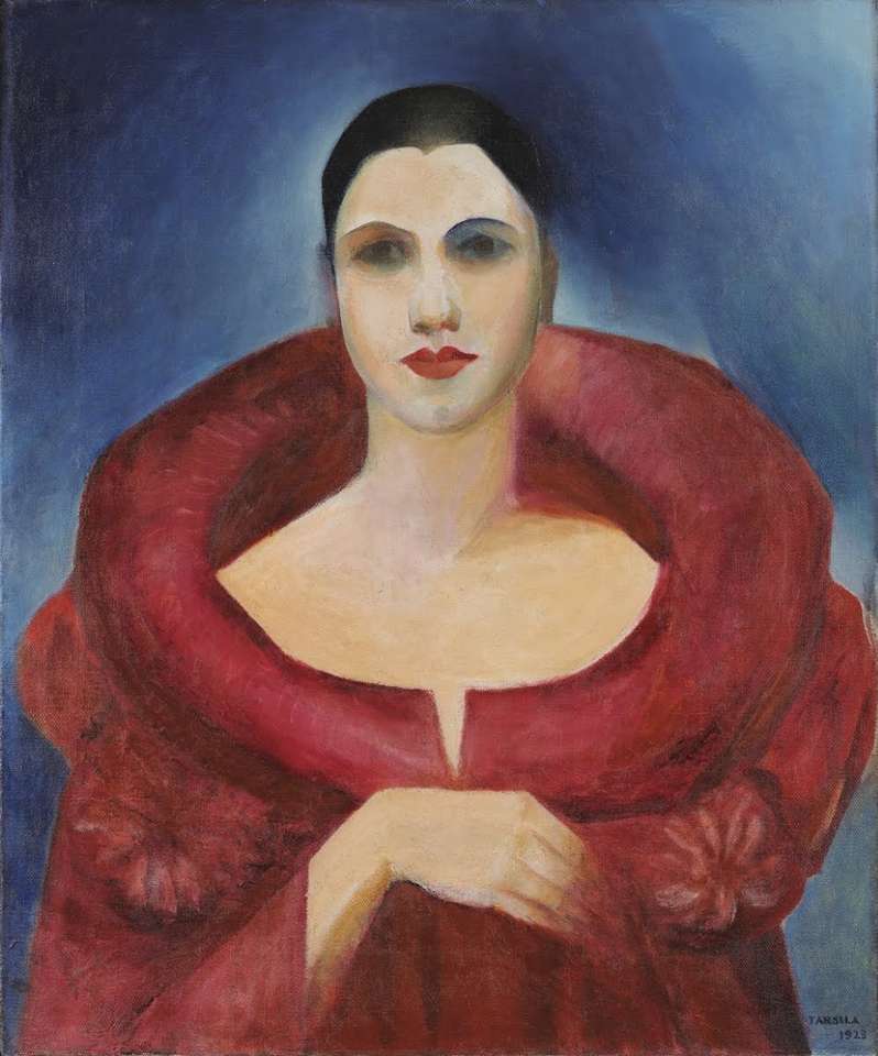 Tarsila do Amaral Autoportret lub Le manteau rouge puzzle online