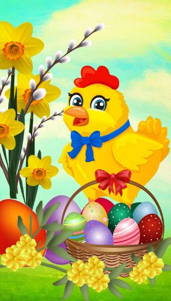 Wielkanocny kurczak. puzzle online