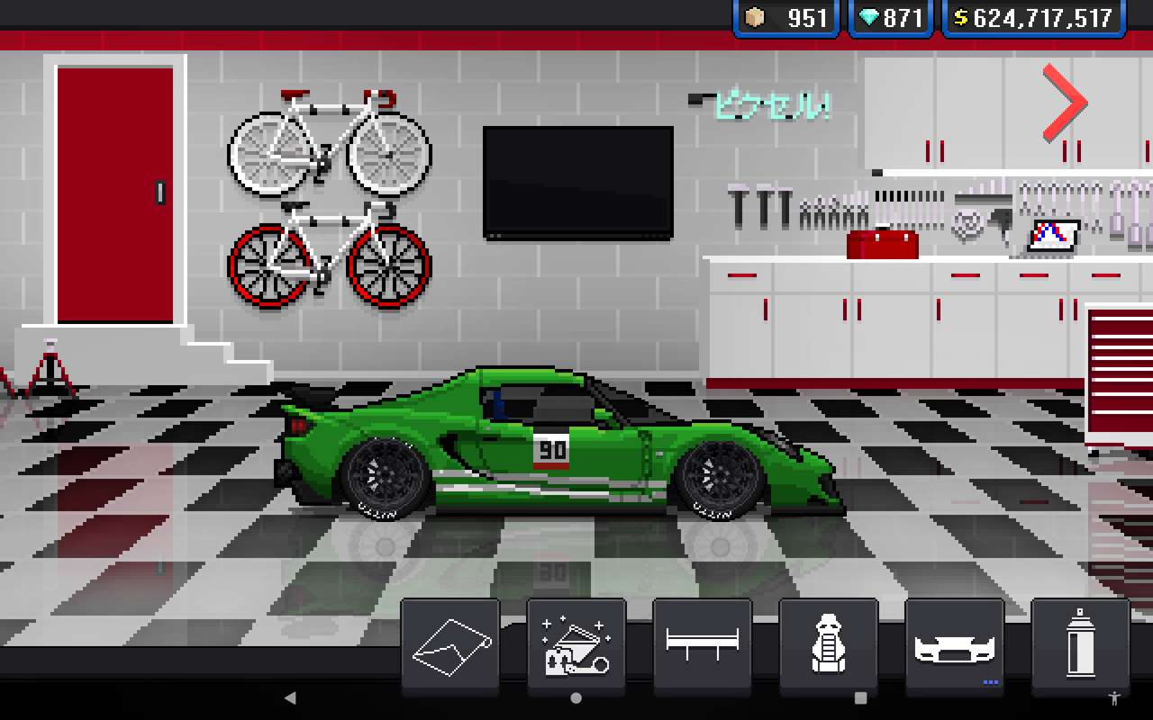 Wyścigi samochodowe Pixel Lotus exige puzzle online