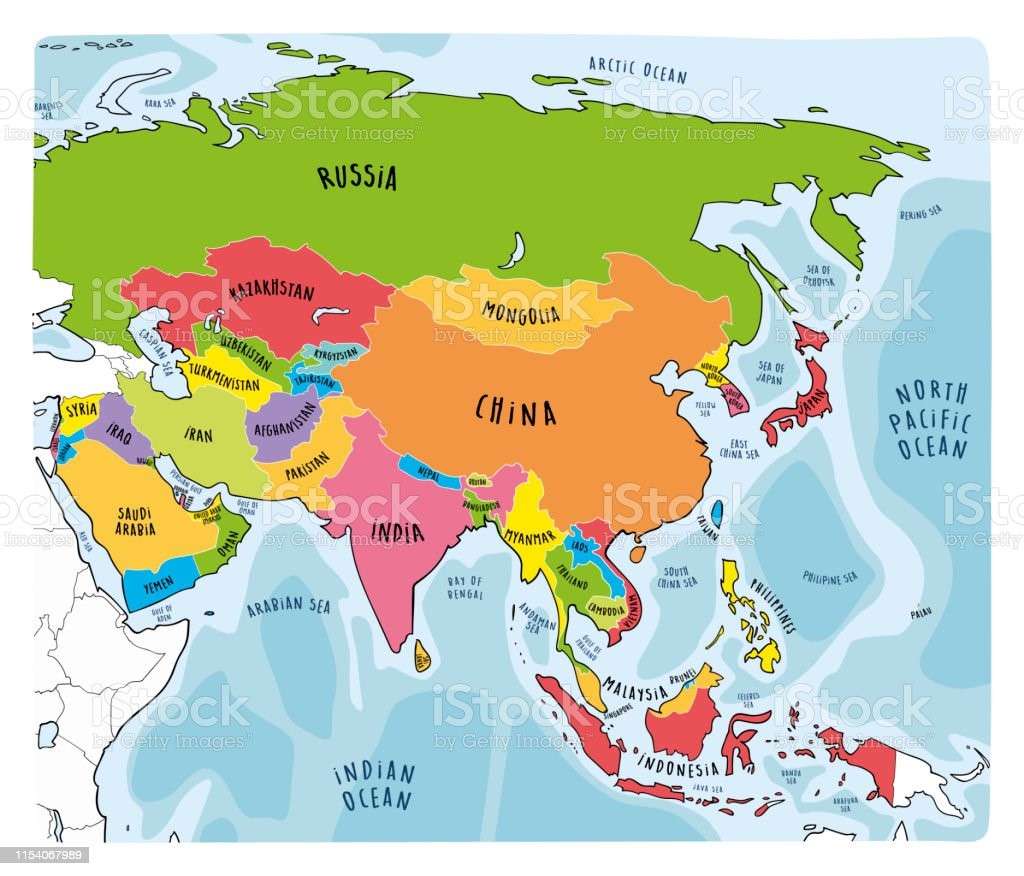 kontynent azjatycki puzzle online