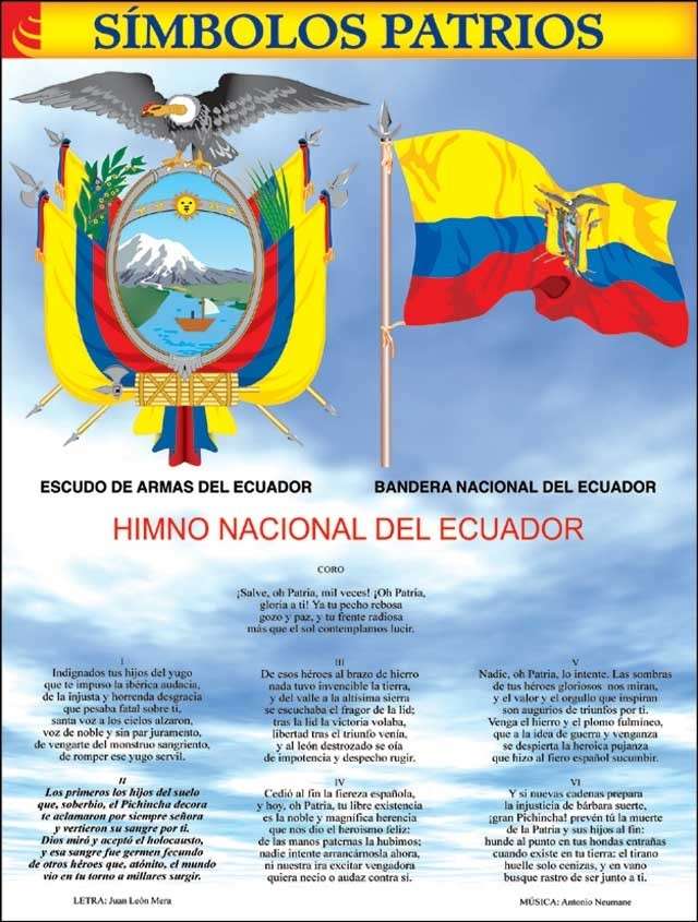 Simbolos Patrios del Ekwador puzzle online