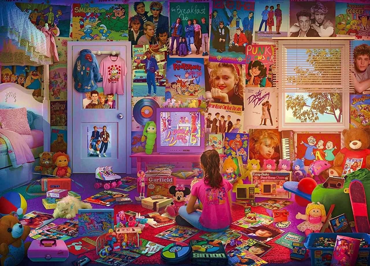 Pokój dziewczyn z lat 80. puzzle