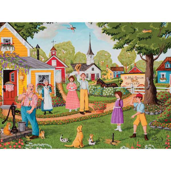 Rozmowy rodzinne w ogrodzie puzzle online