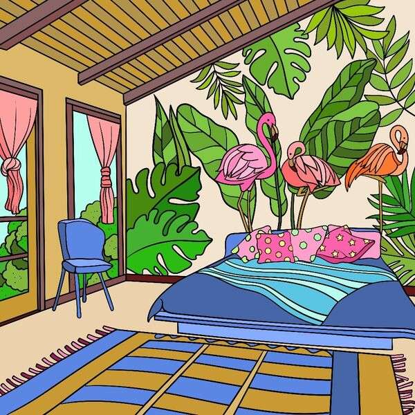 Pokój tropikalnego domu #22 puzzle online