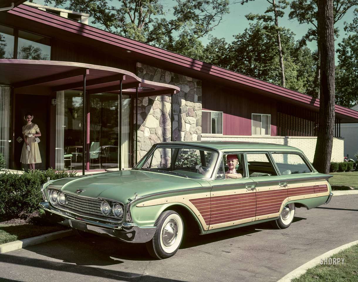 1960 Ford Country Squire stacja dziewięcioosobowa w puzzle online