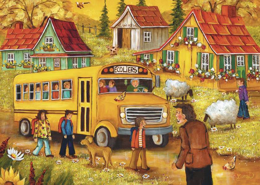Autobus szkolny puzzle online